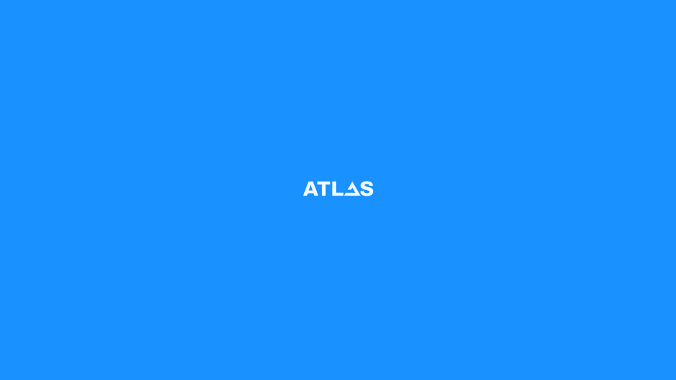 AtlasOS Clouds Wordmark Wallpaper